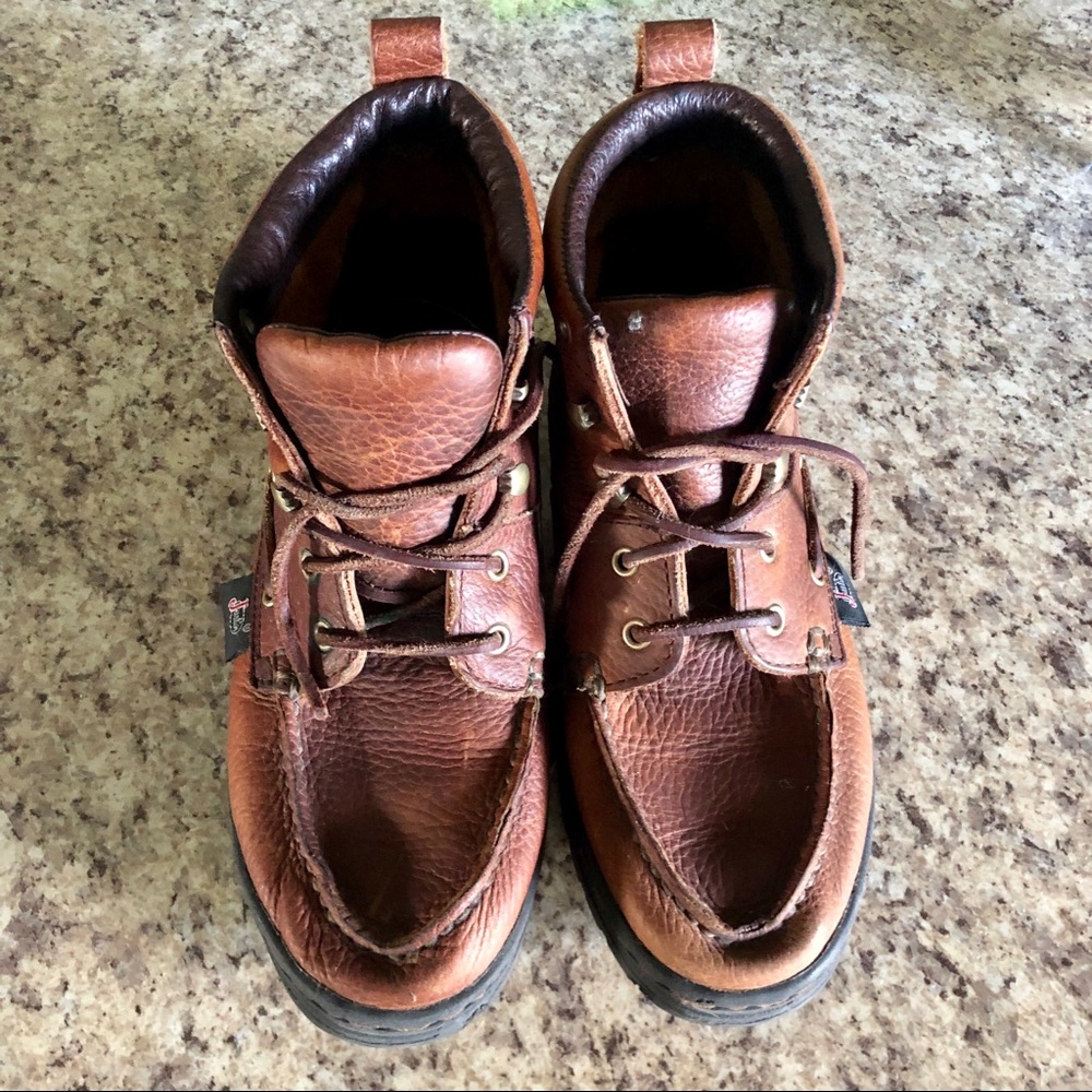 Vintage Justin Brown Leather Boots